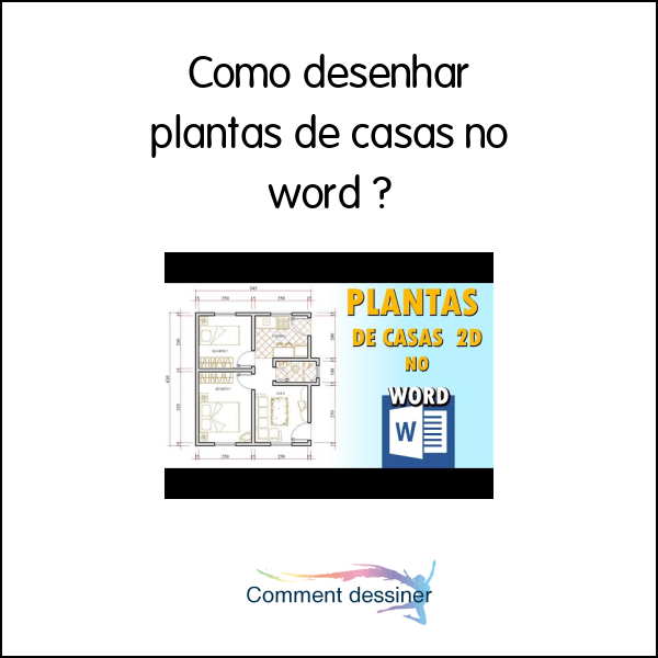 Como desenhar plantas de casas no word